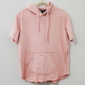 Criminal Damage Womens Pink Short Sleeve Hoodie Size Medium
